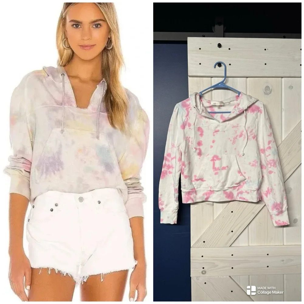 LoveShackFancy Kirby Hoodie in Cotton Candy Sky Size Smalll - Picture 2 of 7